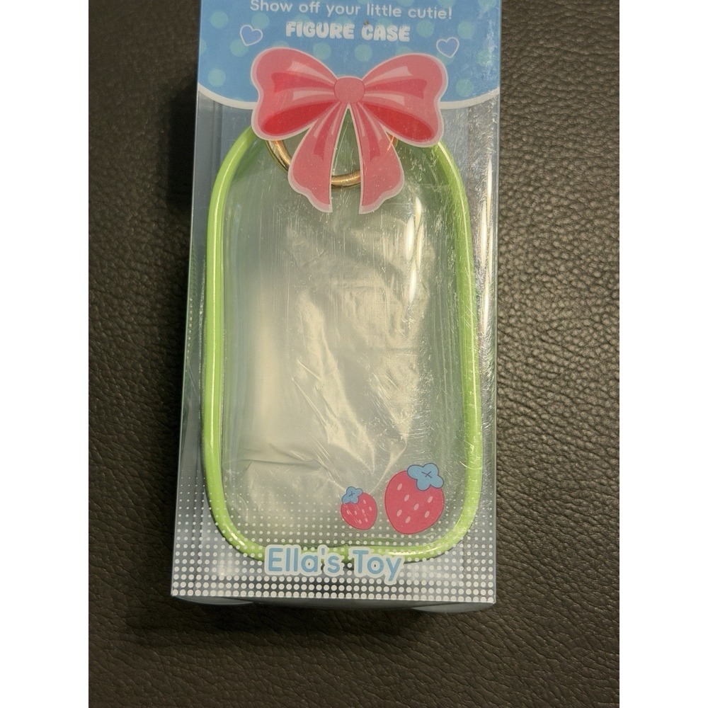 Ella's Toy Figure case with key ring Lime green